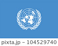 Flag of the United Nations. United Nations flag vector. UN symbol. 104529740