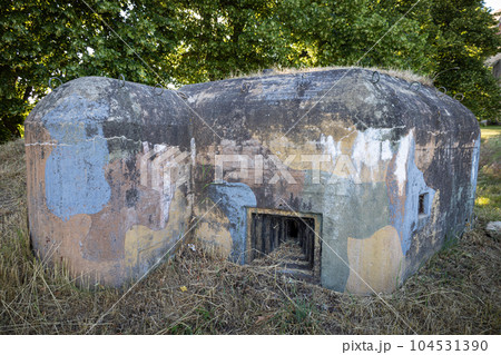 Bunker from world war near Slavonice town, Czechia 104531390