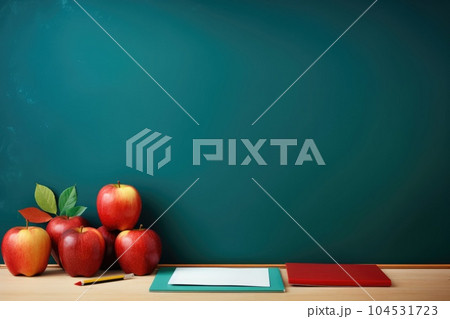 Back to school background. Illustration AI Generative 104531723