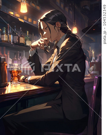 BARにいる女性 104532349