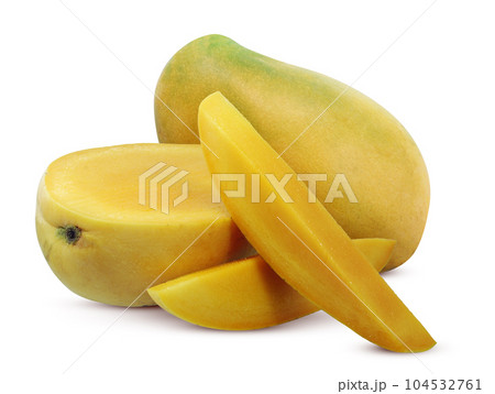 Sweet Mango fruit isolated on white background Sweet Mango fruit isolated on white background 104532761
