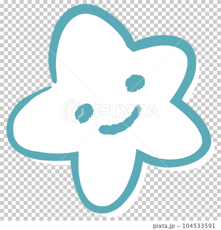 簡單時尚的明星手繪插畫 簡單時尚的明星手繪插畫 104533591