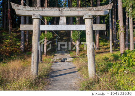 石動神社 鳥居 新潟県南魚沼市 石動神社 鳥居 新潟県南魚沼市 104533630