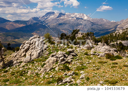 Mountains and valley near Isparta and Konya provinces of Turkey Mountains and valley near Isparta and Konya provinces of Turkey 104533679
