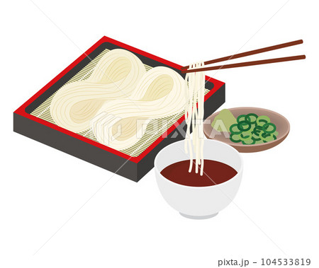 稲庭うどんのイラスト 稲庭うどんのイラスト 104533819