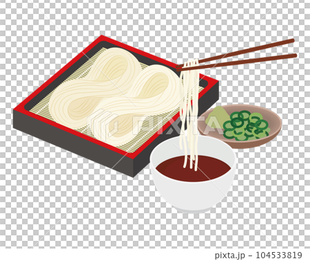 稲庭うどんのイラスト 稲庭うどんのイラスト 104533819