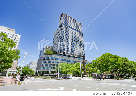 名古屋市 中区 栄 都市風景　広小路久屋西交差点　中日ビル 104534407