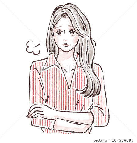 女性のイラスト素材 104536099