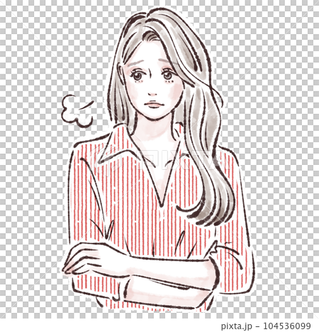 女性のイラスト素材 104536099