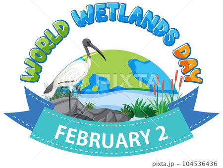 World wetlands day on February icon 104536436