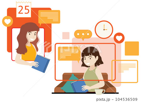 Working characters flat design for web banner Working characters flat design for web banner 104536509