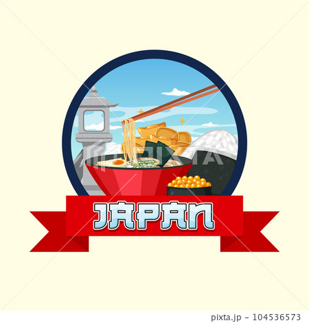 Ramen Japanese food element nation tradition symbol Ramen Japanese food element nation tradition symbol 104536573