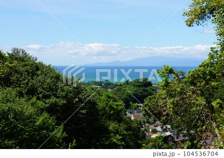 高麗山ハイキングコースから見た相模湾 高麗山ハイキングコースから見た相模湾 104536704