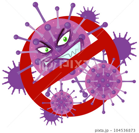 Stop virus sign isolated Stop virus sign isolated 104536873
