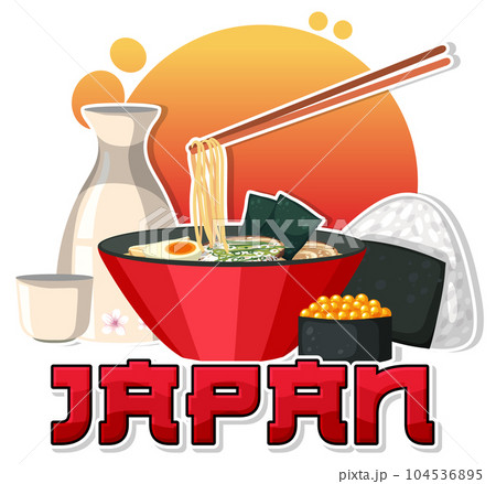 Japanese food element nation tradition symbol Japanese food element nation tradition symbol 104536895