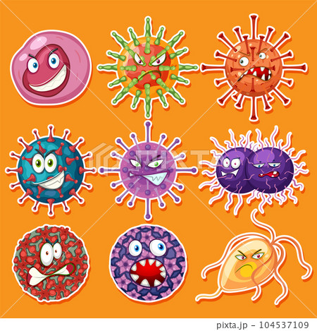 Bacteria Germs and Viruses Collection Bacteria Germs and Viruses Collection 104537109