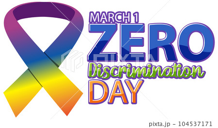 Zero discrimination day banner design Zero discrimination day banner design 104537171