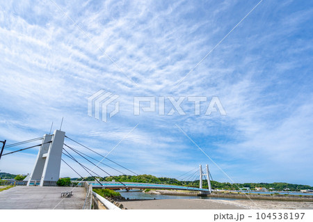 なぎさブリッジ 鯵ヶ沢町のランドマークとなるハイブリッドPC斜張橋 なぎさブリッジ 鯵ヶ沢町のランドマークとなるハイブリッドPC斜張橋 104538197