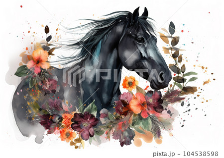 black horse artwork