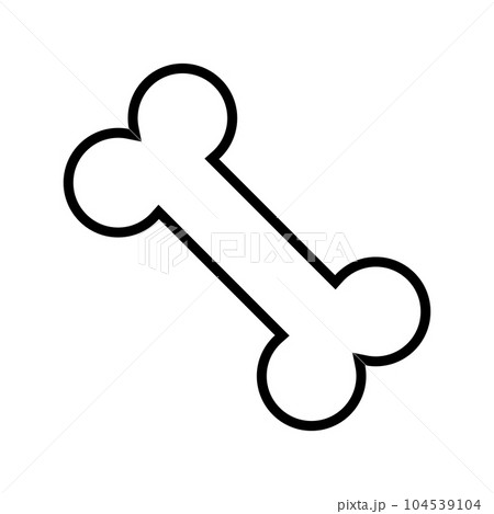 bone icon vector bone icon vector 104539104