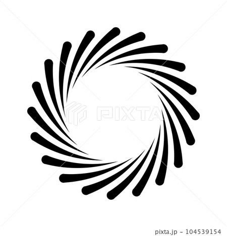 spiral circle icon vector 104539154