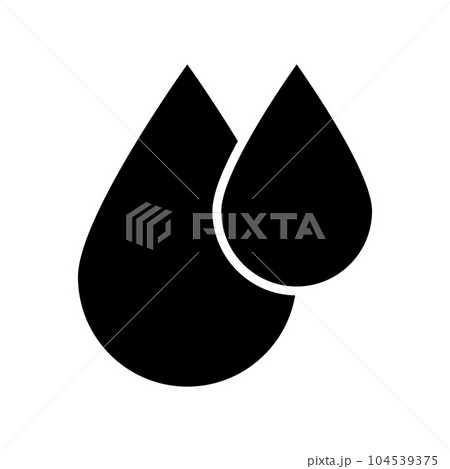 falling water icon vector 104539375