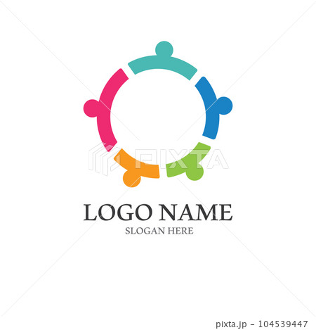 Community, network and social icon 104539447