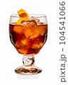 Negroni cocktails on white background	 104541066