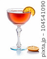 Negroni cocktails on white background	 104541090