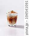 Chocolate dessert in a glass	 104541091