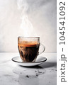 Coffe cup on white background	 104541092