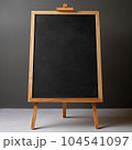 School board, sign board on black background	 104541097