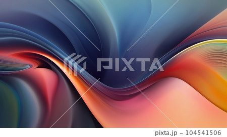 Abstract Background with Waves of Fairy Colors 104541506