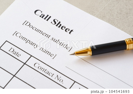 予約受付管理表（Call-Sheet）を記入して予約管理業務を行う 104541693