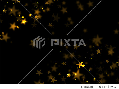 星が輝く黒背景	 104541953