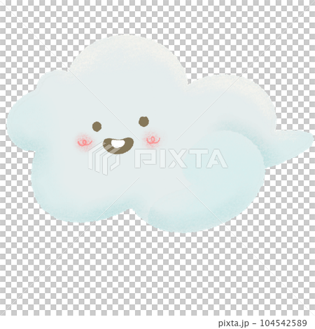 Cloud happy watercolour cute illustration 104542589