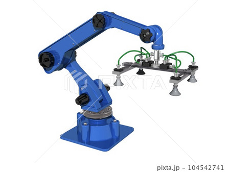 産業用ロボット 吸盤ロボット 吸盤搬送 真空吸着ロボット 単体(3DCGイメージ) 産業用ロボット 吸盤ロボット 吸盤搬送 真空吸着ロボット 単体(3DCGイメージ) 104542741