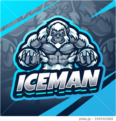Iceman esport mascot logo design Iceman esport mascot logo design 104542868