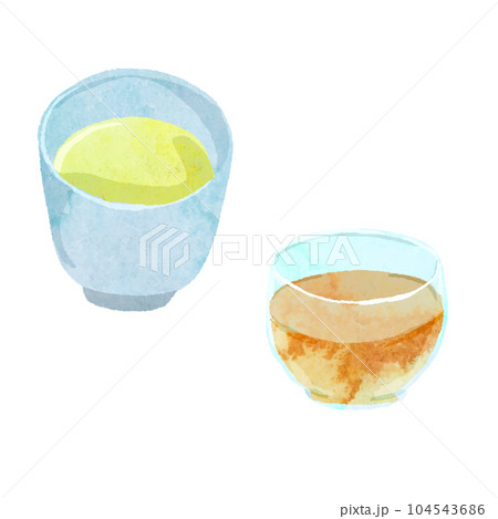 お茶の水彩ベクターイラスト お茶の水彩ベクターイラスト 104543686