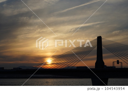 ツゥインクル揖斐川橋　揖斐川　橋　橋脚 104543954