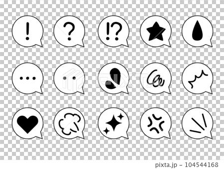 情感表達漫畫單色01 104544168