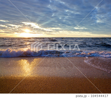 Sea sunset surf wave Sea sunset surf wave 104544417
