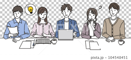 男人和女人開會 104548451