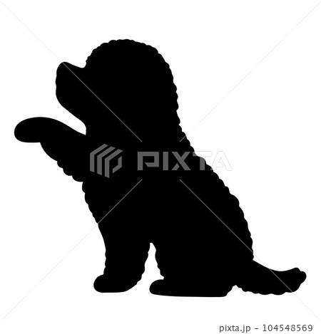 Hand poodle silhouette - Stock Illustration [104548569] - PIXTA