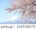 Fujisan and sakura blossom 104548679