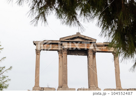 Arch of Hadrian, antique gateway Athens, Greece Arch of Hadrian, antique gateway Athens, Greece 104552487