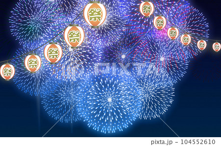 花火大会 背景素材 花火大会 背景素材 104552610
