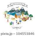 Merry party in the mountain valley 104553846