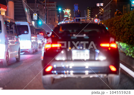 日光街道 国道 国道4号線 午後 深夜 夜 東京 速度 道路 街灯 走行中 一般道 日光街道 国道 国道4号線 午後 深夜 夜 東京 速度 道路 街灯 走行中 一般道 104555928