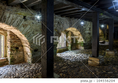 Underground accommodations used to imprison slaves Underground accommodations used to imprison slaves 104556204